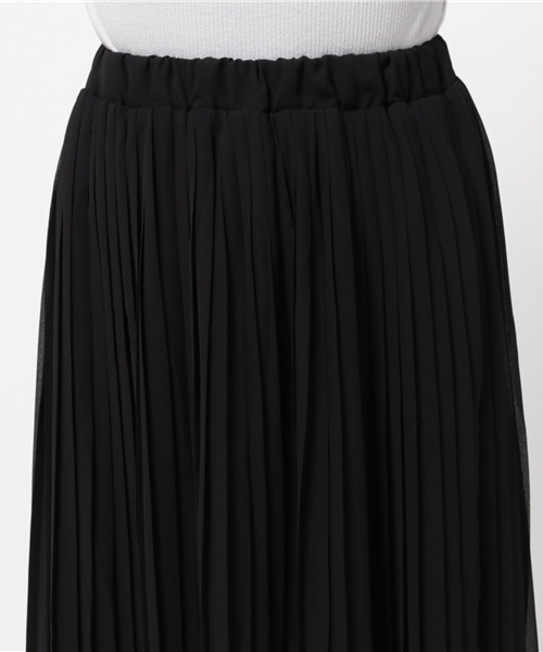 N.（N. Natural Beauty Basic）（エヌエヌナチュラルビューティーベーシック）の「シフォンプリーツスカ－ト（スカート・レディース・ボルドー/ブラック/イエロー/ピンク/ブラウン・MEDIUM）」の9枚目の写真