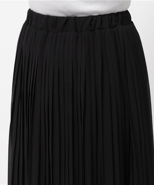 N.（N. Natural Beauty Basic）（エヌエヌナチュラルビューティーベーシック）の「シフォンプリーツスカ－ト（スカート・レディース・ボルドー/ブラック/イエロー/ピンク/ブラウン・MEDIUM）」の10枚目の写真