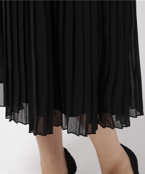 N.（N. Natural Beauty Basic）（エヌエヌナチュラルビューティーベーシック）の「シフォンプリーツスカ－ト（スカート・レディース・ボルドー/ブラック/イエロー/ピンク/ブラウン・MEDIUM）」の11枚目の写真