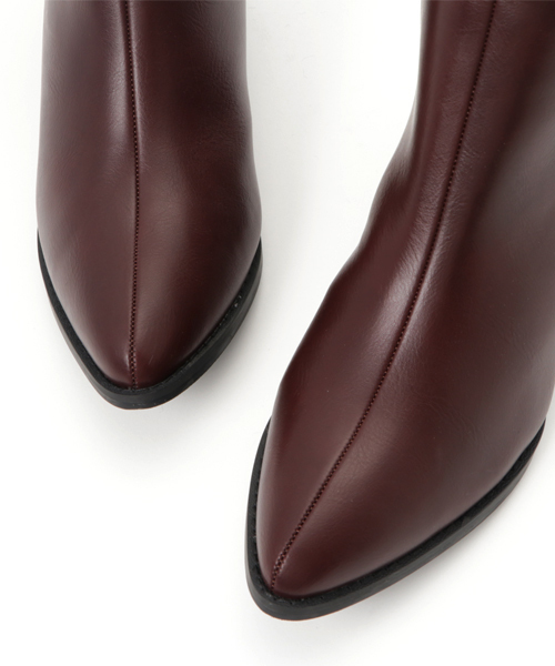 KOBE LETTUCE（コウベレタス）の「ポインテッドトゥフラットヒールサイドゴアブーツ（ブーツ・レディース・ブラウン/ブラック系その他/ベージュ/キャメル/ブラック系その他2/ブラウン系その他・LL/L/S/M）」の12枚目の写真