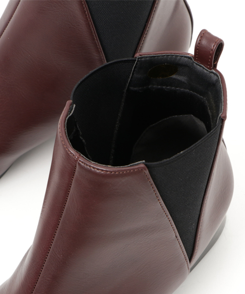 KOBE LETTUCE（コウベレタス）の「ポインテッドトゥフラットヒールサイドゴアブーツ（ブーツ・レディース・ブラウン/ブラック系その他/ベージュ/キャメル/ブラック系その他2/ブラウン系その他・LL/L/S/M）」の7枚目の写真