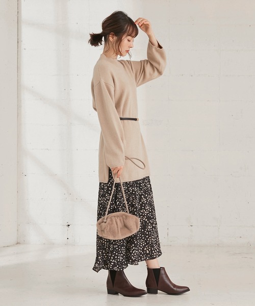 KOBE LETTUCE（コウベレタス）の「ポインテッドトゥフラットヒールサイドゴアブーツ（ブーツ・レディース・ブラウン/ブラック系その他/ベージュ/キャメル/ブラック系その他2/ブラウン系その他・LL/L/S/M）」の20枚目の写真