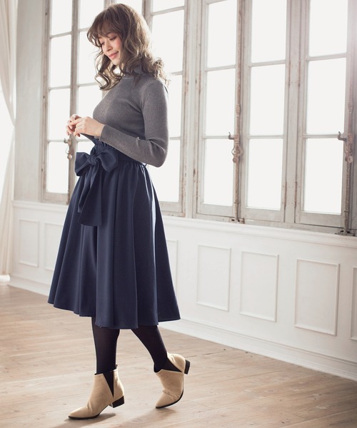 KOBE LETTUCE（コウベレタス）の「ポインテッドトゥフラットヒールサイドゴアブーツ（ブーツ・レディース・ブラウン/ブラック系その他/ベージュ/キャメル/ブラック系その他2/ブラウン系その他・LL/L/S/M）」の21枚目の写真