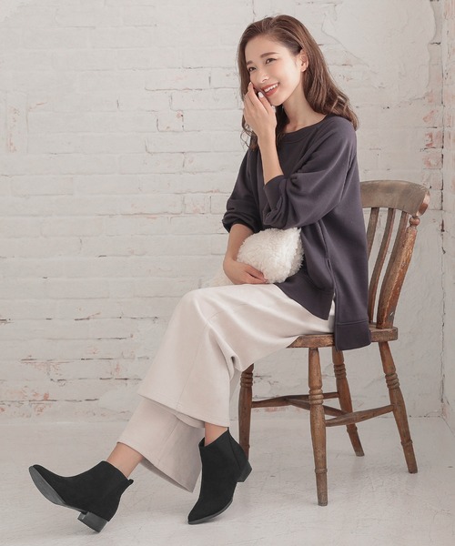 KOBE LETTUCE（コウベレタス）の「ポインテッドトゥフラットヒールサイドゴアブーツ（ブーツ・レディース・ブラウン/ブラック系その他/ベージュ/キャメル/ブラック系その他2/ブラウン系その他・LL/L/S/M）」の22枚目の写真