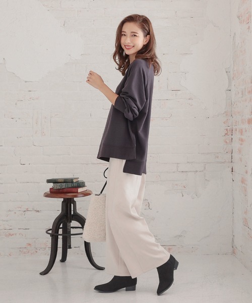 KOBE LETTUCE（コウベレタス）の「ポインテッドトゥフラットヒールサイドゴアブーツ（ブーツ・レディース・ブラウン/ブラック系その他/ベージュ/キャメル/ブラック系その他2/ブラウン系その他・LL/L/S/M）」の14枚目の写真