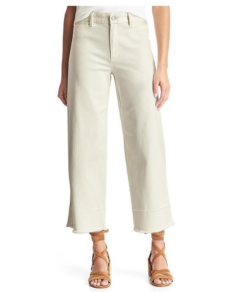 GAP（ギャップ）の「ワイドレッグ クロップド ハイライズチノ（チノパンツ・レディース・グリーン/ライトホワイト・00/000/0/8/6/2/4）」の2枚目の写真