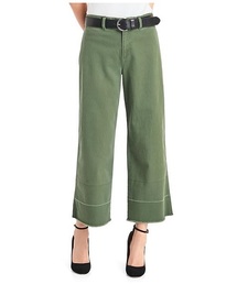 GAP | ワイドレッグ クロップド ハイライズチノ(チノパンツ)