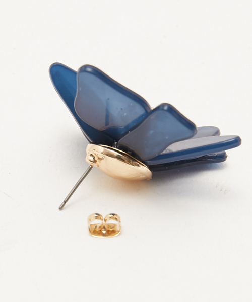 AMERICAN RAG CIE（アメリカンラグシー）の「AMERICAN RAG CIE　アクリルフラワーピアス【WEB限定】（ピアス（両耳用）・レディース・ネイビー/ホワイト・FREE）」の6枚目の写真