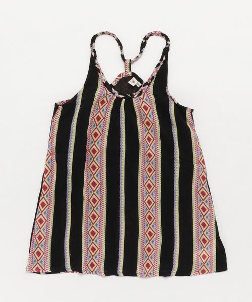 チャイハネ（チャイハネ）の「【チャイハネ】エスニック柄キッズキャミワンピース110cm（ワンピース・キッズ・ブルー/マルチ/ホワイト×ブルー/グリーン/ブラック×ホワイト/オレンジ系その他/ブラック×レッド・FREE）」の8枚目の写真