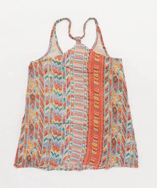 チャイハネ（チャイハネ）の「【チャイハネ】エスニック柄キッズキャミワンピース110cm（ワンピース・キッズ・ブルー/マルチ/ホワイト×ブルー/グリーン/ブラック×ホワイト/オレンジ系その他/ブラック×レッド・FREE）」の9枚目の写真