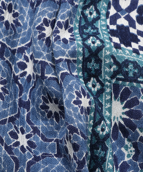 チャイハネ（チャイハネ）の「【チャイハネ】エスニック柄キッズキャミワンピース110cm（ワンピース・キッズ・ブルー/マルチ/ホワイト×ブルー/グリーン/ブラック×ホワイト/オレンジ系その他/ブラック×レッド・FREE）」の12枚目の写真