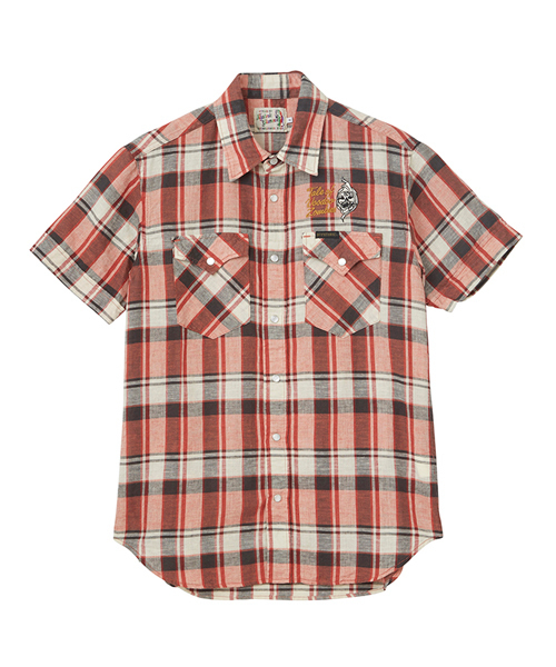 HYSTERIC GLAMOUR（ヒステリックグラマー）の「TALE OF VOODOO ZOMBIES刺繍 半袖ウエスタンシャツ（シャツ/ブラウス・メンズ・レッド系その他/グリーン系その他/グレー系その他・SMALL/MEDIUM/LARGE）」の4枚目の写真