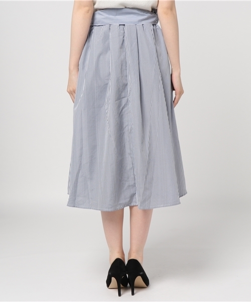 Heather（ヘザー）の「ギャザーフレアスカート　759742（スカート・レディース・ライトブルー/ネイビー・FREE）」の9枚目の写真