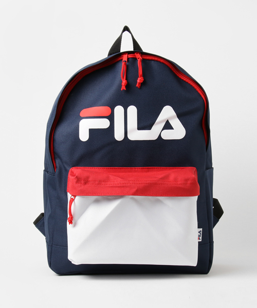 FILA(フィラ)の「WEGO/FILAデイパック(バックパック/リュック・メンズ・ブルー系その他/ネイビー/ブラック/トリコロール/ホワイト/その他1・FREE)」の6枚目の写真