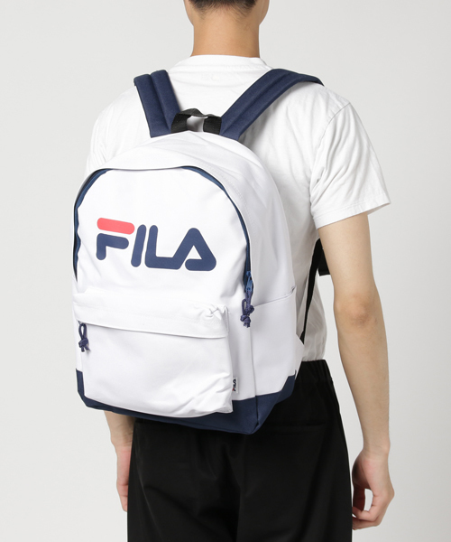 FILA(フィラ)の「WEGO/FILAデイパック(バックパック/リュック・メンズ・ブルー系その他/ネイビー/ブラック/トリコロール/ホワイト/その他1・FREE)」の13枚目の写真