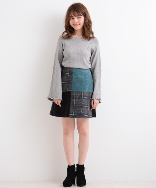 MAJESTIC LEGON（マジェスティックレゴン）の「【WEB限定価格】衿スカラップニットプルオーバー（ニット/セーター・レディース・アイボリー/ボルドー/ラベンダー/グレー/ブラック・MEDIUM）」の13枚目の写真