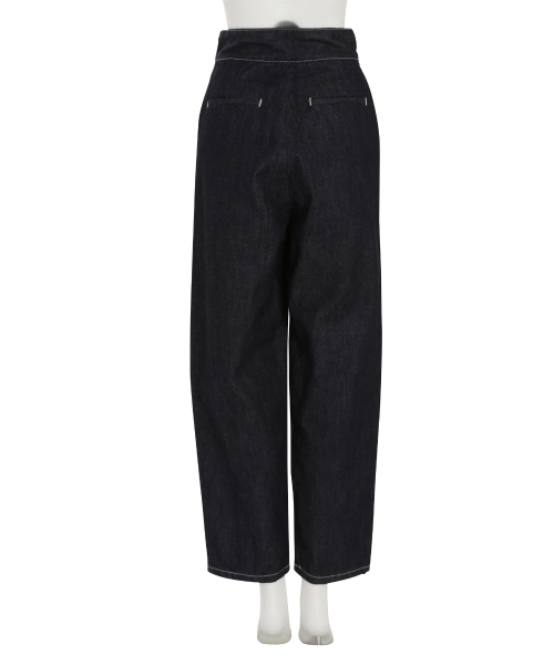 MURUA(ムルーア)の「ワイドテーパードDENIM パンツ(デニムパンツ・レディース・ブラック/インディゴブルー・1/2)」の14枚目の写真