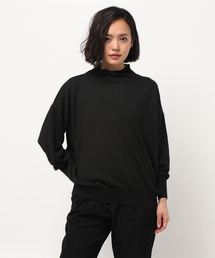 earth music&ecology | ・透かし柄ハイネックニットプルオーバー(ニット/セーター)