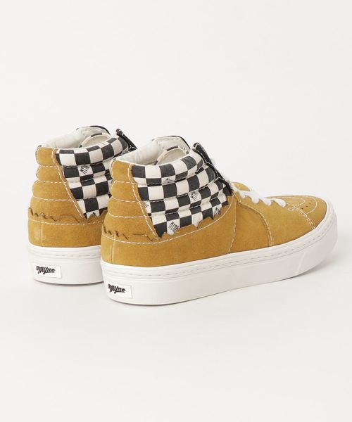 MYne（マイン）の「【MYne】hybrid hi cut sneaker（スニーカー・メンズ・ブラック/イエロー・40/41）」の13枚目の写真