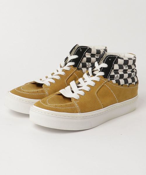 MYne（マイン）の「【MYne】hybrid hi cut sneaker（スニーカー・メンズ・ブラック/イエロー・40/41）」の2枚目の写真