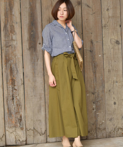 rps(アールピーエス)の「ウエストリボンチノタックスカート(スカート・レディース・カーキ/ネイビー/ベージュ・M)」の20枚目の写真