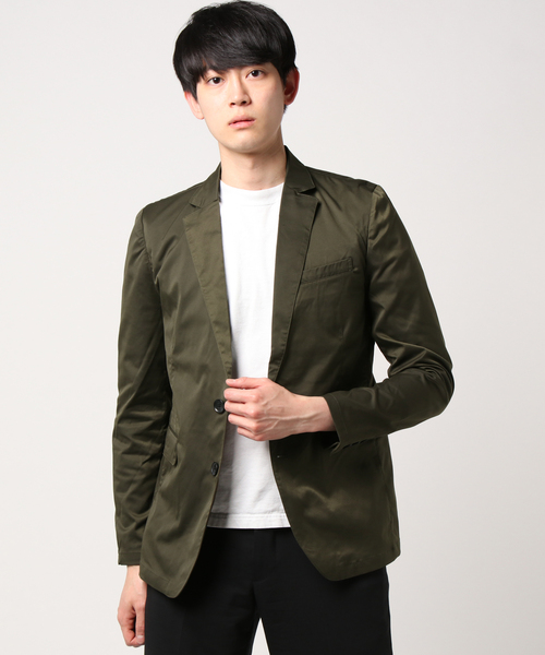 improves(インプローブス)の「コットンライクストレッチテーラードジャケット(テーラードジャケット)」|カーキ