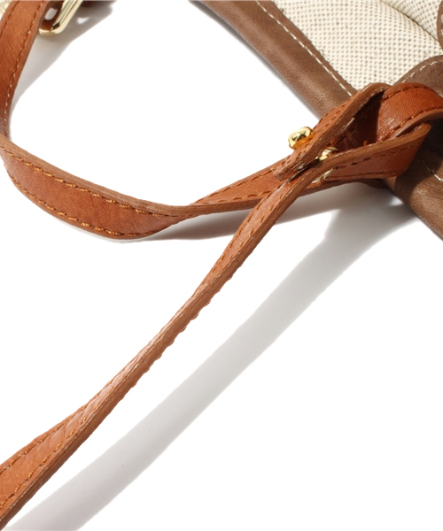 NANO universe（ナノユニバース）の「POPCORN/バイカラーハンドルトート（トートバッグ・レディース・グレイッシュベージュ/ライトブラウン/グレー/ブラック・FREE）」の8枚目の写真