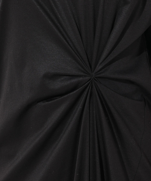 RIVE DROITE（リヴドロワ）の「リヨセルコットンスムースワンピース（ワンピース・レディース・ブラック/カーキ/オレンジ・FREE）」の18枚目の写真