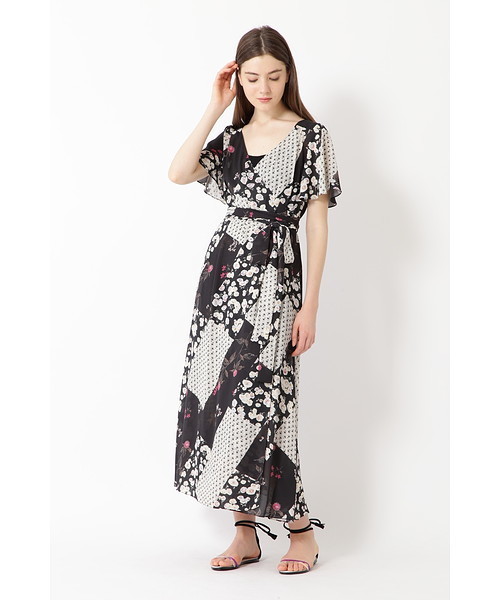 JILL STUART（ジルスチュアート）の「◆シアーミックスフラワーワンピース（ワンピース・レディース・ブラック/インディゴブルー・2/4）」の2枚目の写真