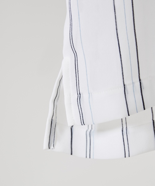 LIDNM（リドム）の「LIDNM/リドム/ストライプデシンオープンカラーシャツ（シャツ/ブラウス・メンズ・ホワイト/ブラック/ネイビー・SMALL/MEDIUM/LARGE）」の13枚目の写真