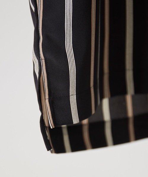 LIDNM（リドム）の「LIDNM/リドム/ストライプデシンオープンカラーシャツ（シャツ/ブラウス・メンズ・ホワイト/ブラック/ネイビー・SMALL/MEDIUM/LARGE）」の5枚目の写真