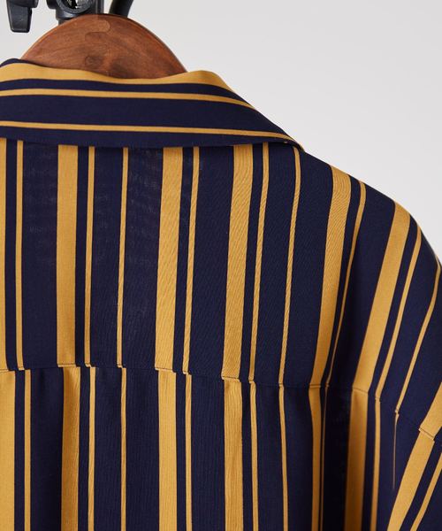 LIDNM（リドム）の「LIDNM/リドム/ストライプデシンオープンカラーシャツ（シャツ/ブラウス・メンズ・ホワイト/ブラック/ネイビー・SMALL/MEDIUM/LARGE）」の17枚目の写真