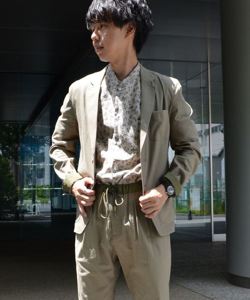 SHIPS(シップス)の「SU: リネン レーヨン 2B ジャケット(テーラードジャケット・メンズ・ベージュ/ネイビー・SMALL/MEDIUM/LARGE)」の9枚目の写真