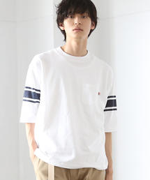 coen | USAコットンフットボールハーフスリーブT(Tシャツ/カットソー)