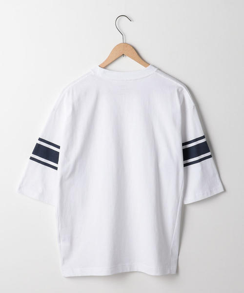 coen（コーエン）の「USAコットンフットボールハーフスリーブT（Tシャツ/カットソー・メンズ・ダークグリーン/ワインレッド/ホワイト・MEDIUM/X-LARGE/LARGE/SMALL）」の11枚目の写真