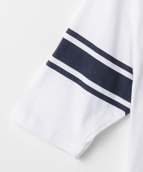 coen（コーエン）の「USAコットンフットボールハーフスリーブT（Tシャツ/カットソー・メンズ・ダークグリーン/ワインレッド/ホワイト・MEDIUM/X-LARGE/LARGE/SMALL）」の9枚目の写真