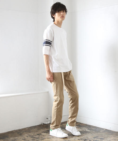 coen（コーエン）の「USAコットンフットボールハーフスリーブT（Tシャツ/カットソー・メンズ・ダークグリーン/ワインレッド/ホワイト・MEDIUM/X-LARGE/LARGE/SMALL）」の4枚目の写真