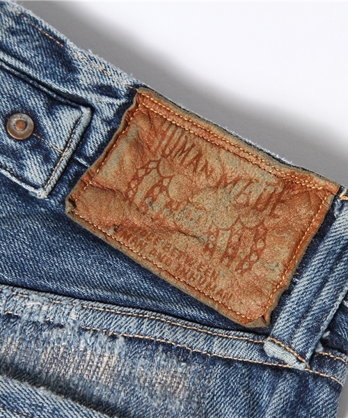 HUMAN MADE(ヒューマンメード)の「○HUMAN MADE / DAMAGED DENIM SHORTS(デニムパンツ・メンズ・インディゴブルー・SMALL/MEDIUM/LARGE)」の11枚目の写真