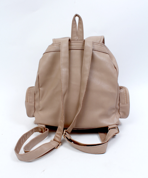 WEGO（ウィゴー）の「WEGO/スリーポケットミニリュック（バックパック/リュック・レディース・ブラック/ベージュ/ワイン/ホワイト・FREE）」の6枚目の写真