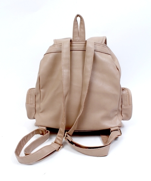 WEGO（ウィゴー）の「WEGO/スリーポケットミニリュック（バックパック/リュック・レディース・ブラック/ベージュ/ワイン/ホワイト・FREE）」の10枚目の写真