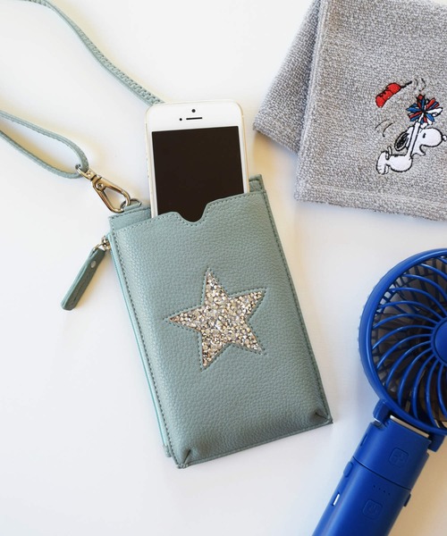 Actually(アクチュアリー)の「Jelly星 スマホショルダーバッグ モバイルポーチ(スマホケース/カバー・レディース・ブラック/グレー/ダークグレー/オレンジ/ベージュ/グリーン/ブラック系その他/ライトグリーン/ライトベージュ/イエロー/ライトブラウン/レッド/オフホワイト/ブルー系その他/ピンク系その他/シルバー/ブロンズ/ゴールド/シルバー系その他/ライトイエロー・フリー)」の10枚目の写真