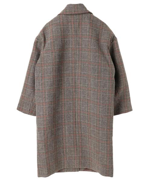 AMERICAN HOLIC(アメリカンホリック)の「チェックドロップショルダーコート(ダウンジャケット/コート・レディース・チェック/ブラック系その他3/ブラウン系その他4・M/L)」の16枚目の写真