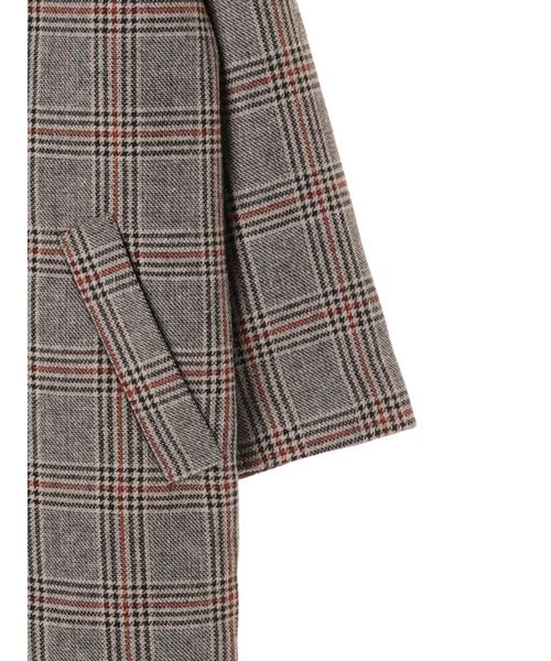 AMERICAN HOLIC(アメリカンホリック)の「チェックドロップショルダーコート(ダウンジャケット/コート・レディース・チェック/ブラック系その他3/ブラウン系その他4・M/L)」の18枚目の写真