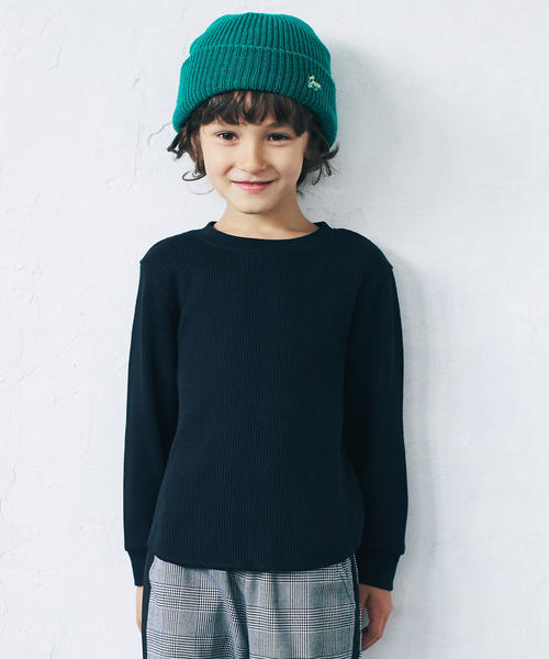green label relaxing（グリーンレーベルリラクシング）の「GLR ソリッドワッチ（ニットキャップ/ビーニー・キッズ・ケリー/コバルトブルー/ネイビー/ピンク/ブラック/レッド/ホワイト・FREE）」の17枚目の写真