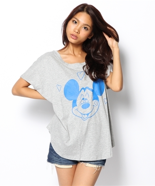 DANCE LB-03（ダンス エルビー・ゼロスリー）の「Mickey Tシャツ（Tシャツ/カットソー・レディース・ブラック系/グレー系2/ホワイト系・FREE）」の3枚目の写真
