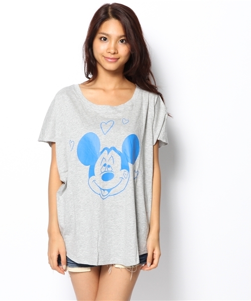 DANCE LB-03（ダンス エルビー・ゼロスリー）の「Mickey Tシャツ（Tシャツ/カットソー・レディース・ブラック系/グレー系2/ホワイト系・FREE）」の4枚目の写真