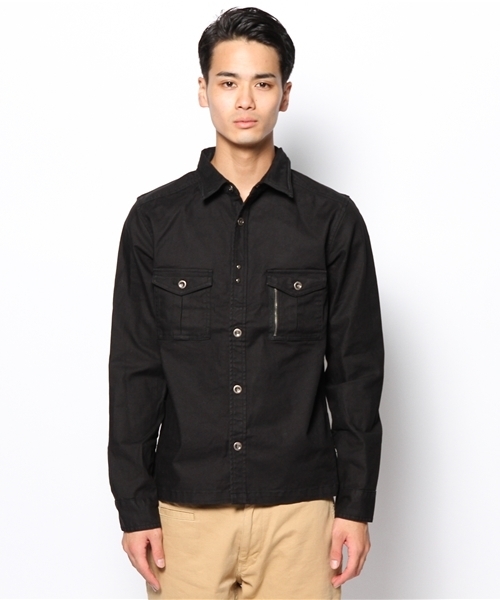 SHIPS JET BLUE(シップスジェットブルー)の「JB: BDUスキニーシャツ 13AW(シャツ/ブラウス・メンズ・ブラック/オレンジ/オリーブ・SMALL/MEDIUM/LARGE/X-LARGE)」の4枚目の写真