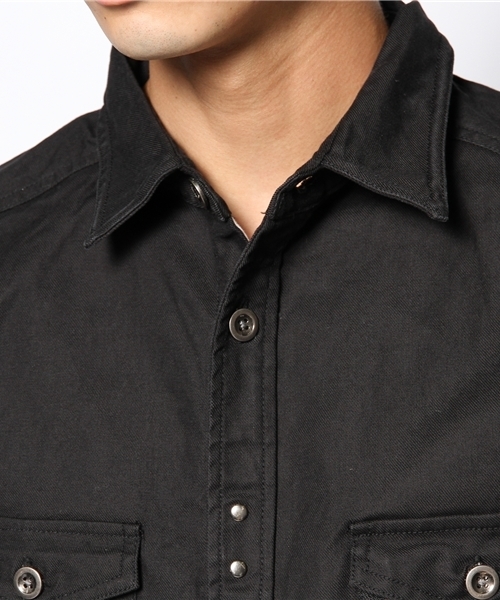 SHIPS JET BLUE(シップスジェットブルー)の「JB: BDUスキニーシャツ 13AW(シャツ/ブラウス・メンズ・ブラック/オレンジ/オリーブ・SMALL/MEDIUM/LARGE/X-LARGE)」の7枚目の写真