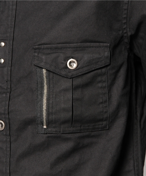 SHIPS JET BLUE(シップスジェットブルー)の「JB: BDUスキニーシャツ 13AW(シャツ/ブラウス・メンズ・ブラック/オレンジ/オリーブ・SMALL/MEDIUM/LARGE/X-LARGE)」の9枚目の写真