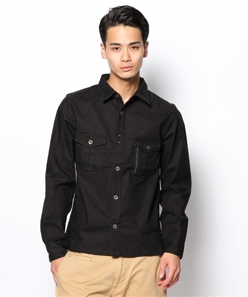 SHIPS JET BLUE(シップスジェットブルー)の「JB: BDUスキニーシャツ 13AW(シャツ/ブラウス・メンズ・ブラック/オレンジ/オリーブ・SMALL/MEDIUM/LARGE/X-LARGE)」の12枚目の写真